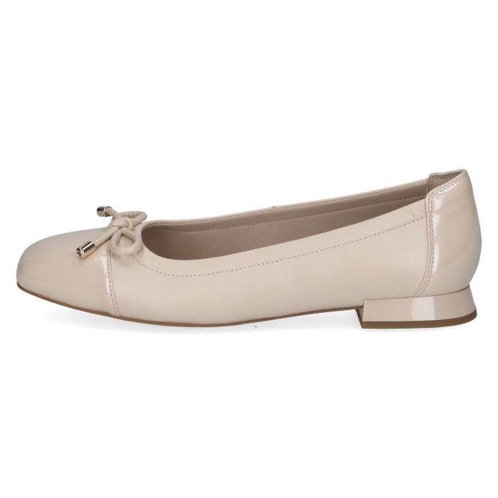 Caprice baleríny 22104 cream pearl comb
