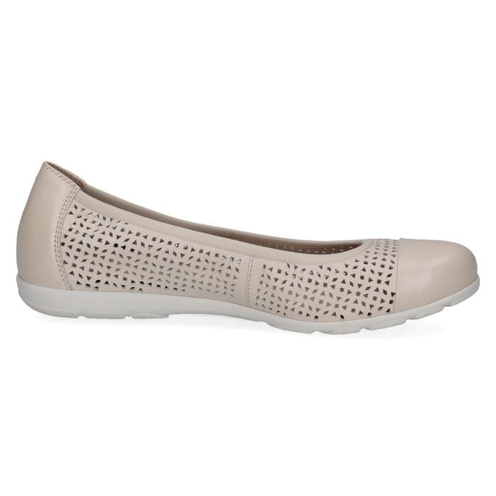 Caprice baleríny 22151  cream perlato, velikost 37