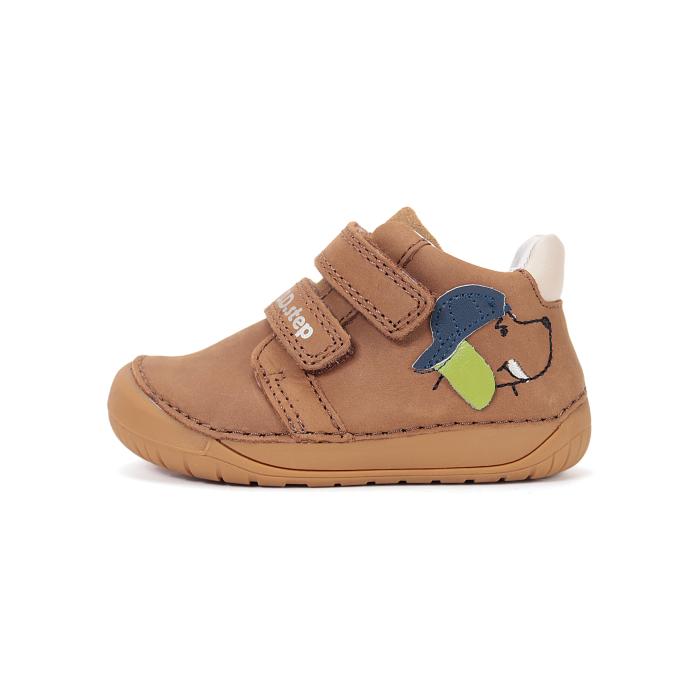 D.D.step dětská celoroční obuv barefoot S070 61533 Chocolate