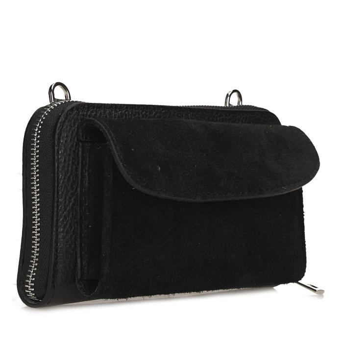 Toscanio kožené psaníčko a peněženka G165 černá