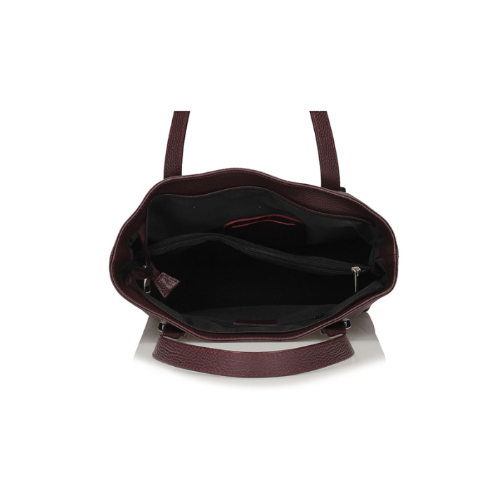 Toscanio kožená kabelka C60 TOS bordó D54