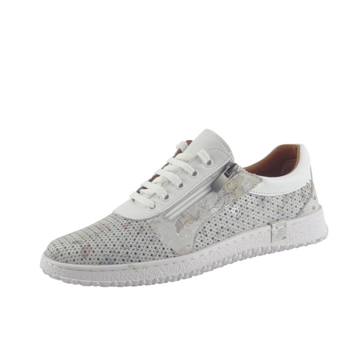 Aurelia obuv 121K -21 bílo šedý květ, velikost 38