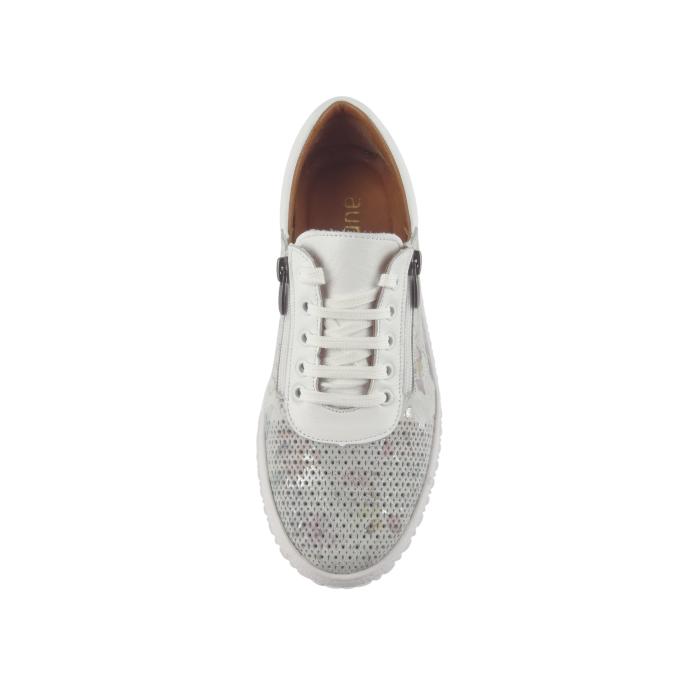 Aurelia obuv 121K -21 bílo šedý květ, velikost 38