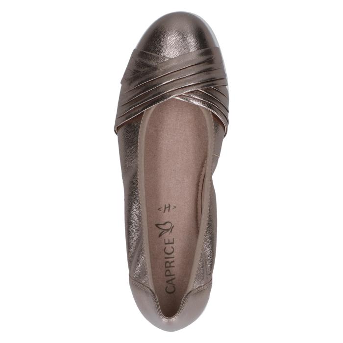 Caprice baleríny 22118 taupe metallic, velikost 37