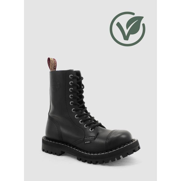 Steel boty 10 dírek 105/106/O/400/VEGE  černá 26