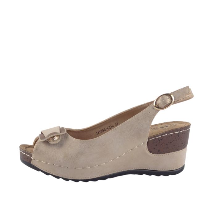 Jezzi sandály 24SD98 6230 beige gold, velikost 37
