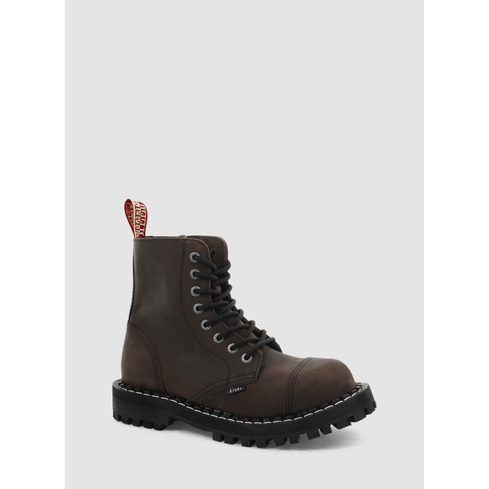 Steel boty 8 dírek 113/114/O/ 26 Crazy brown