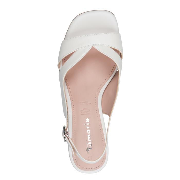Tamaris obuv 28218 white leather, velikost 40