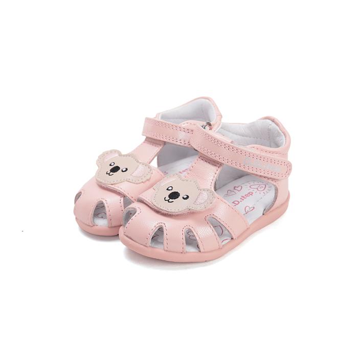 D.D.step sandály kožené G075 61516DM Baby Pink, velikost 22
