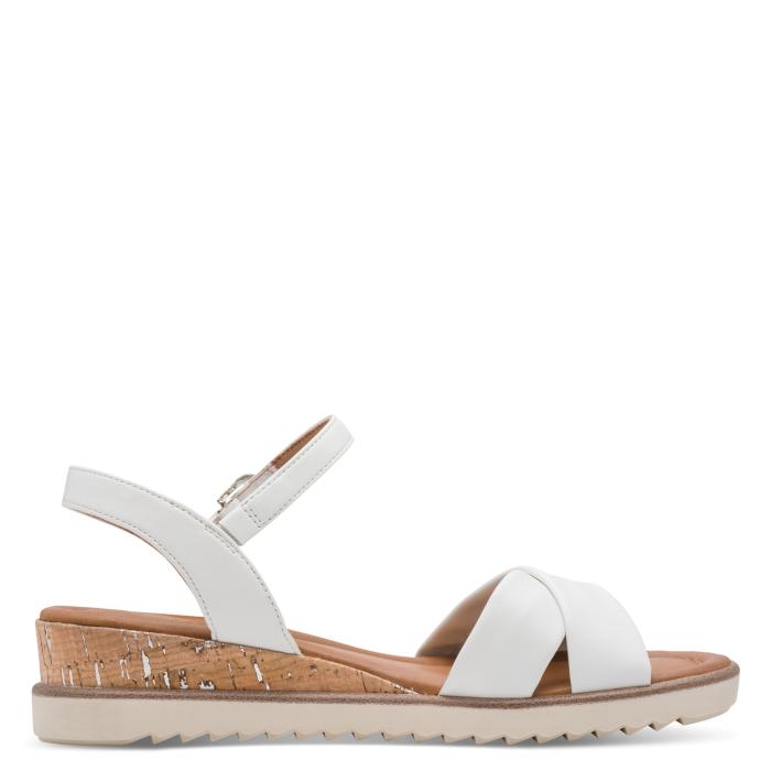 Tamaris sandály 28106 white, velikost 38
