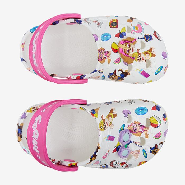 COQUI sandály dětské Little Frog 8701  white/lt.fuchsia Amu, velikost 27-28