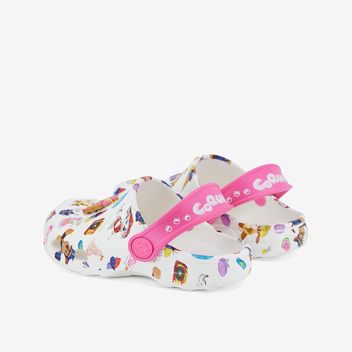 COQUI sandály dětské Little Frog 8701  white/lt.fuchsia Amu, velikost 27-28