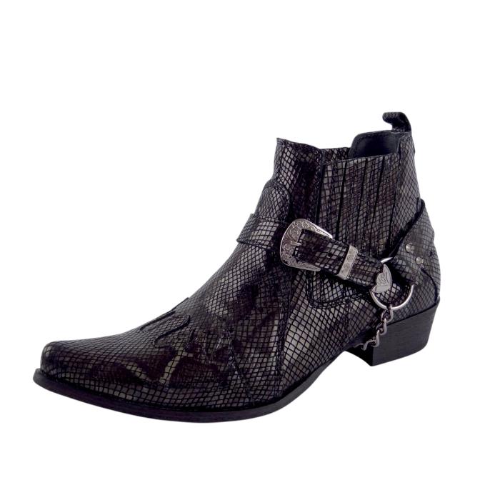 Selma obuv west style  1223/B Snake Black, velikost 41