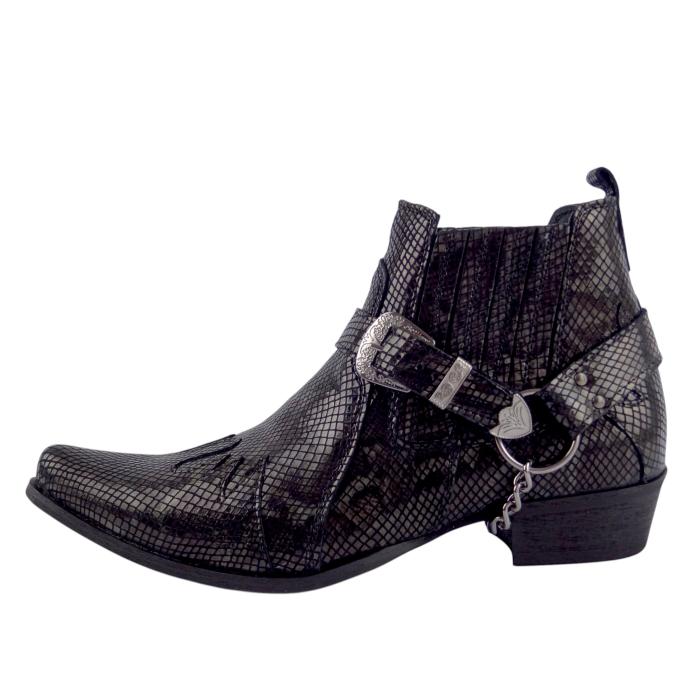 Selma obuv west style 1223/B Snake Black
