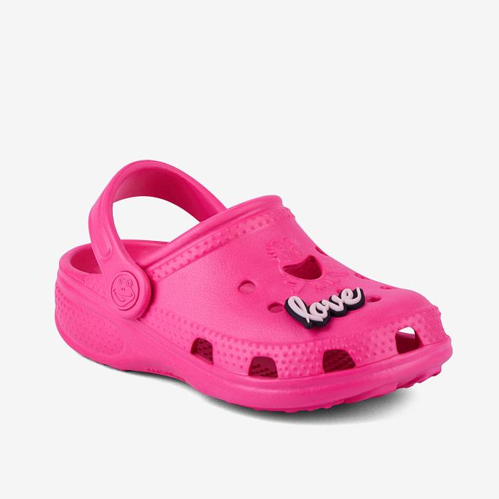 COQUI sandály Big Frog 8101 lt.fuchsia+Amulet