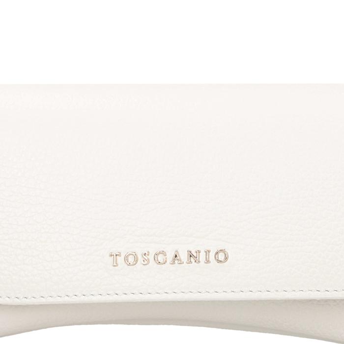 Toscanio kožená kabelka H26 TOS D01 bílá