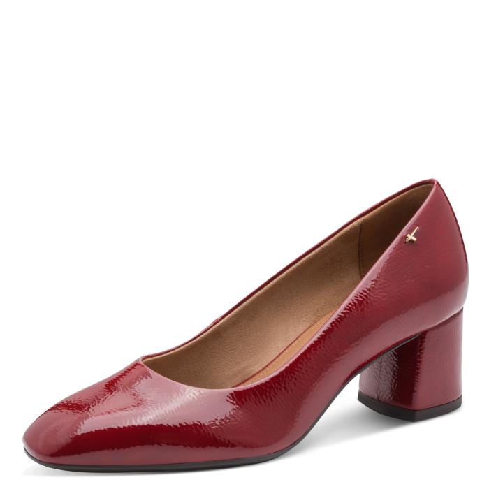 Tamaris lodičky 22407 524 Red Patent, velikost 41