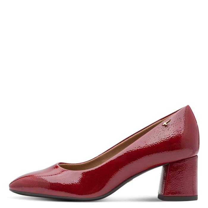 Tamaris lodičky 22407 524 Red Patent, velikost 41