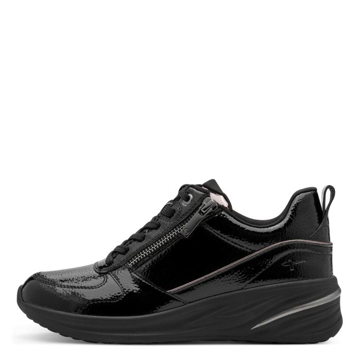 Tamaris tenisky 23754 black patent, velikost 39