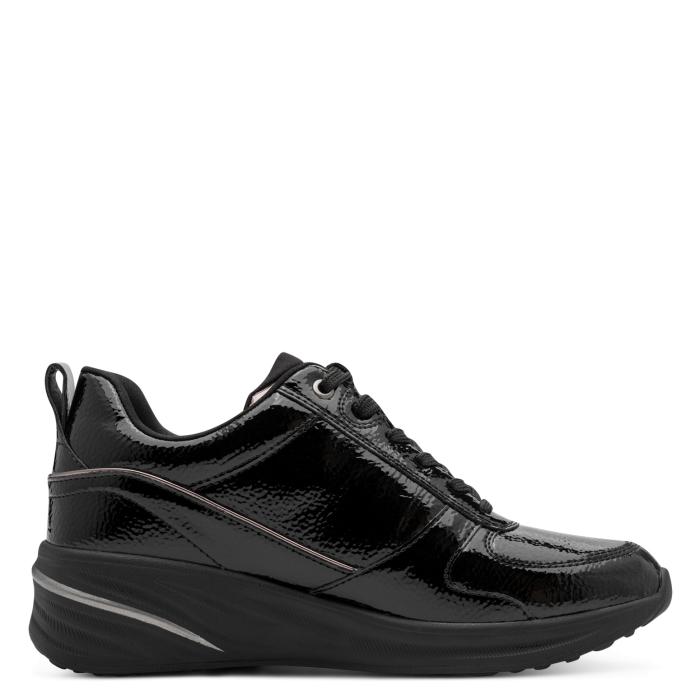 Tamaris tenisky 23754 black patent, velikost 39