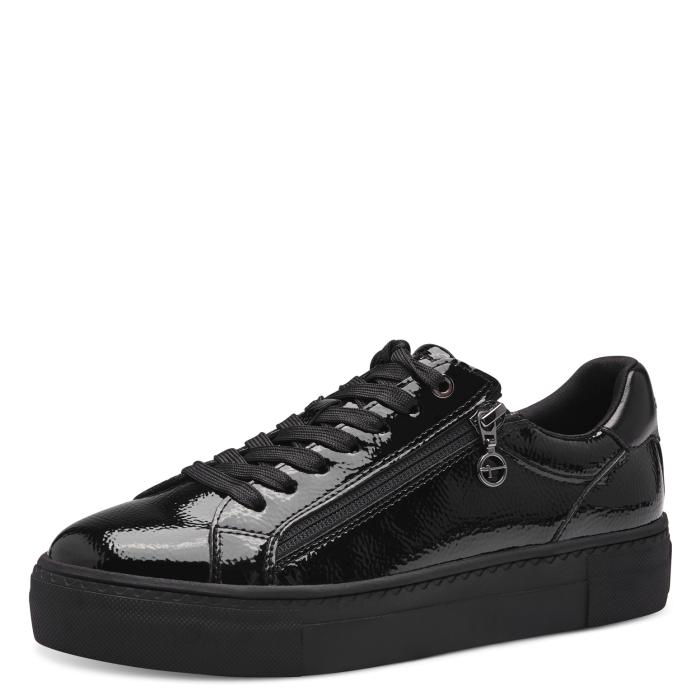 Tamaris obuv 23313 black patent, velikost 39