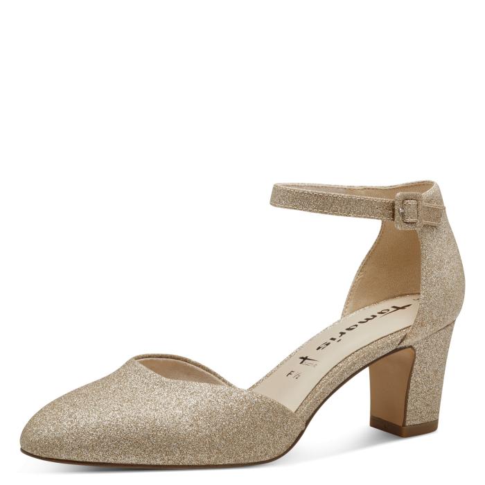 Tamaris lodičky 24432 Lt.Gold Glam, velikost 37