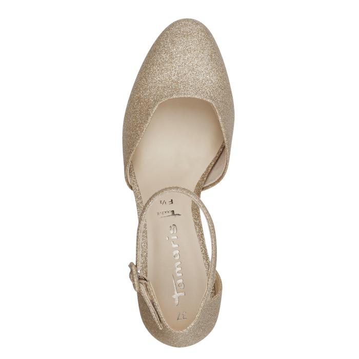 Tamaris lodičky 24432 Lt.Gold Glam, velikost 37