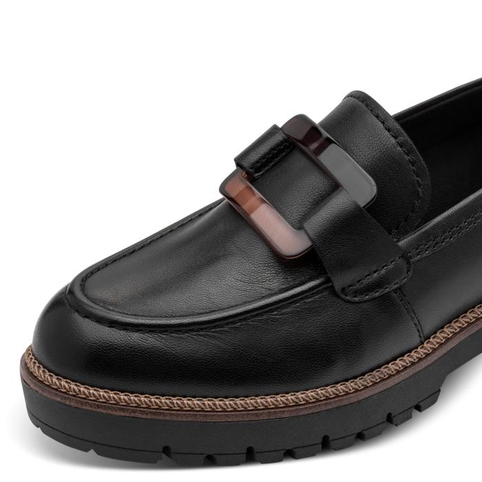 Tamaris obuv 24722 Black Leather, velikost 37