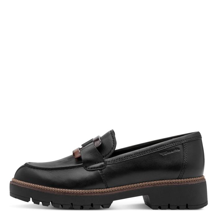Tamaris obuv 24722 Black Leather, velikost 37