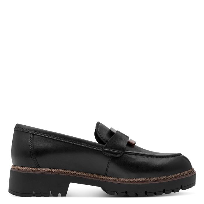 Tamaris obuv 24722 Black Leather, velikost 37