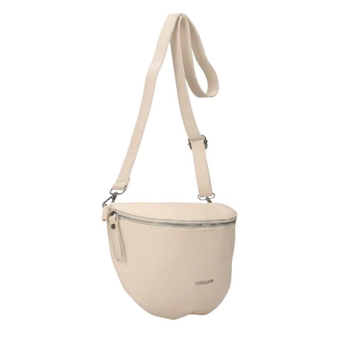 Toscanio kožená kabelka TOS F181 D37 crema