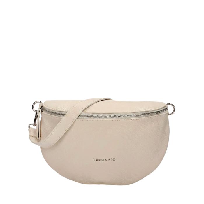 Toscanio kožená kabelka TOS F181 D37 crema