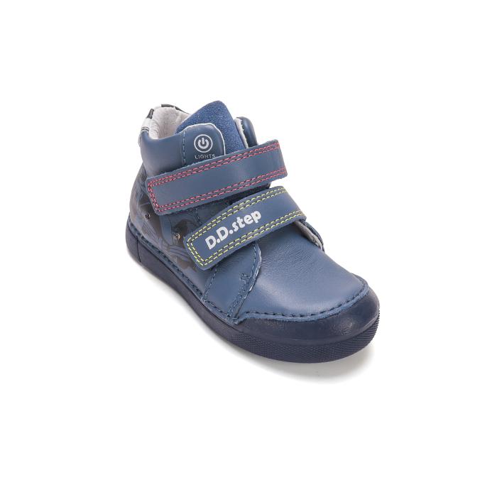 D.D.Step kotníková blikající A068 62454AM RoyalBlue, velikost 27