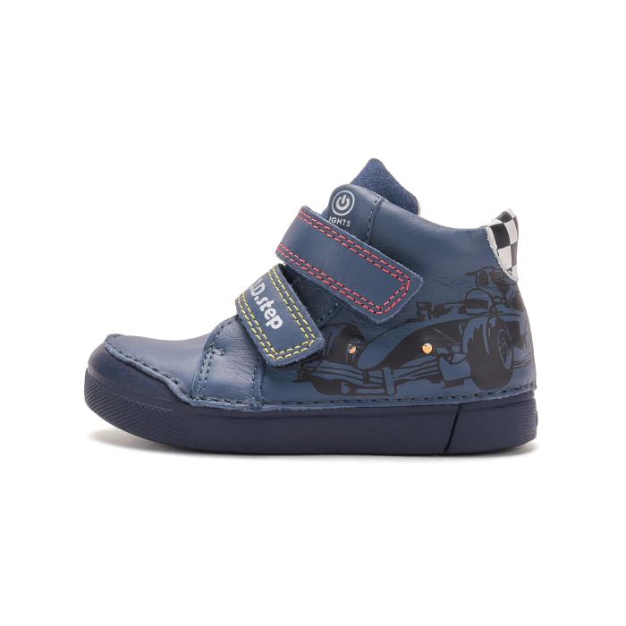 D.D.Step kotníková blikající A068 62454AM RoyalBlue, velikost 27