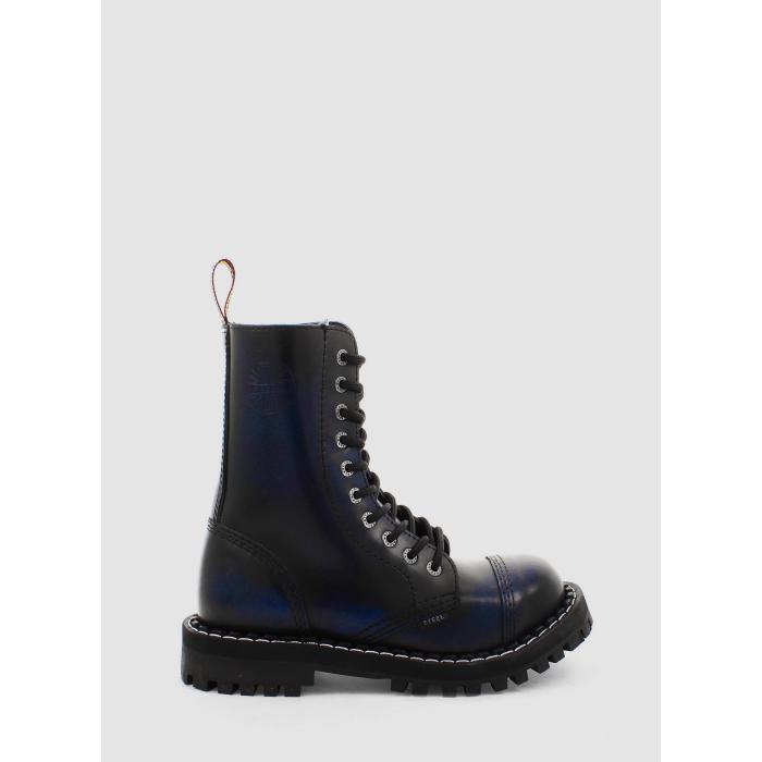 Steel boty 10 dírek 105/106/O/black  26 blue, velikost 38