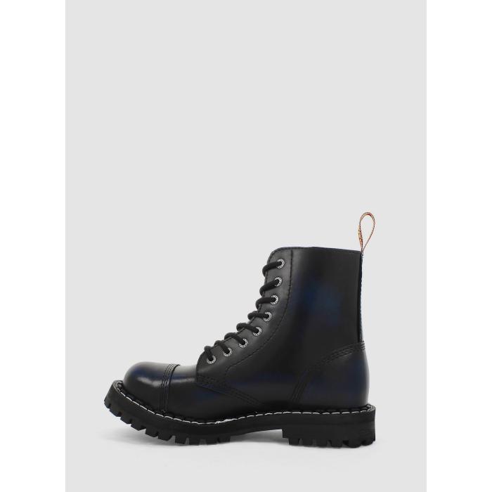 Steel boty 8 dírek 113/114/O/black  blue 26, velikost 37