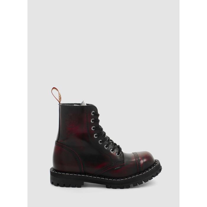 Steel boty 8 dírek 113/114/O/BLACK red 26, velikost 39