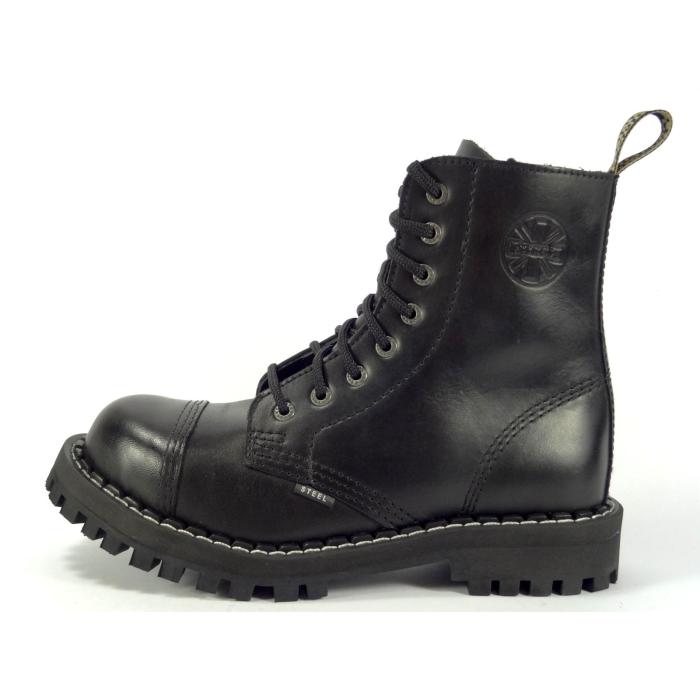 Steel boty 8 dírek 113/114/O 26 Natural blk 124