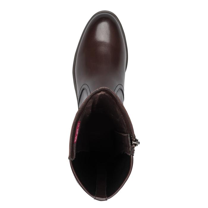 Tamaris kozačky 25534 stretch Mahogany 342, velikost 38