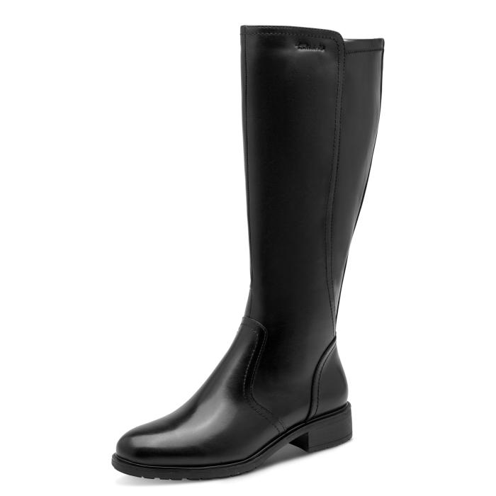 Tamaris kozačky 25550 stretch černá, velikost 38