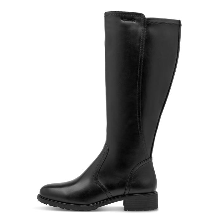 Tamaris kozačky 25550 stretch černá, velikost 38