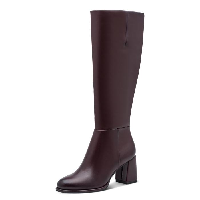 Tamaris kozačky 25515 Slim burgundy, velikost 39