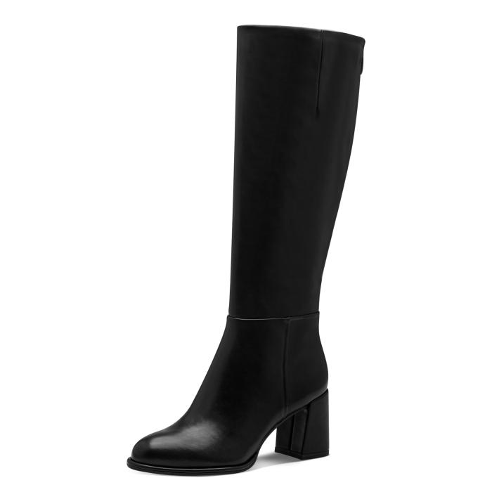Tamaris kozačky 25515 Slim černá, velikost 37