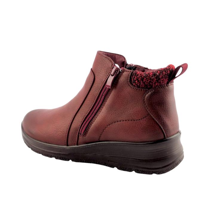 Unisoft kotníková obuv 9357 burgundy, velikost 39