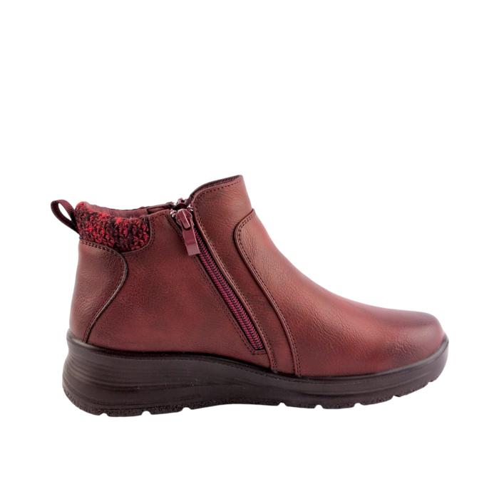 Unisoft kotníková obuv 9357 burgundy, velikost 39