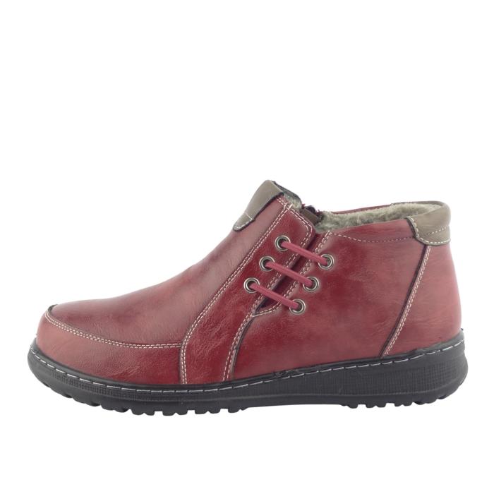 Unisoft kotníková obuv 9354 burgundy