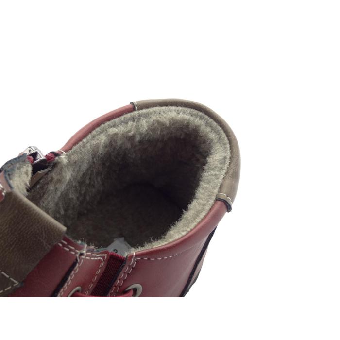 Unisoft kotníková obuv 9354 burgundy, velikost 37