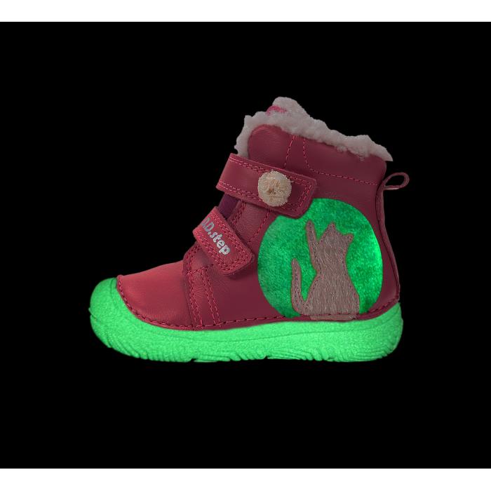 D.D.step zimní obuv W082 62935B HotPink, velikost 24