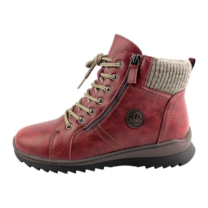 Unisoft kotníková obuv 26BT02 472 burgundy