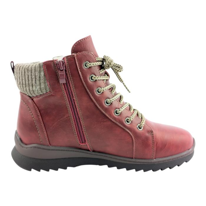 Unisoft kotníková obuv 26BT02 472 burgundy, velikost 37